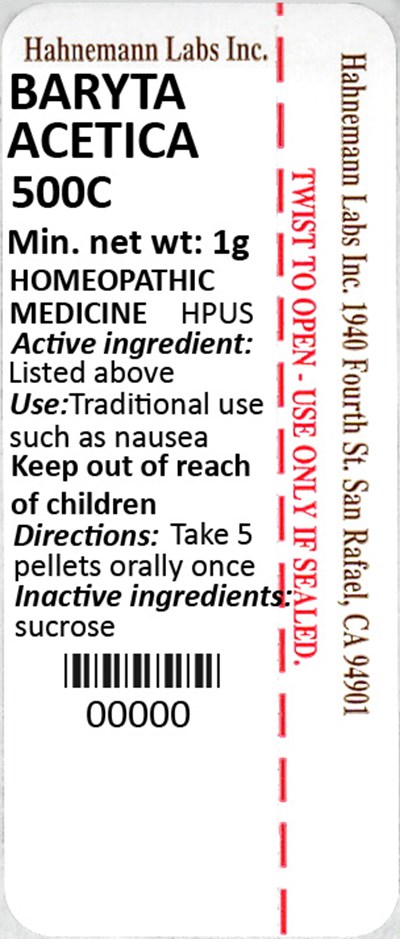 Baryta Acetica 500C 1g - Baryta Acetica 500C 1g